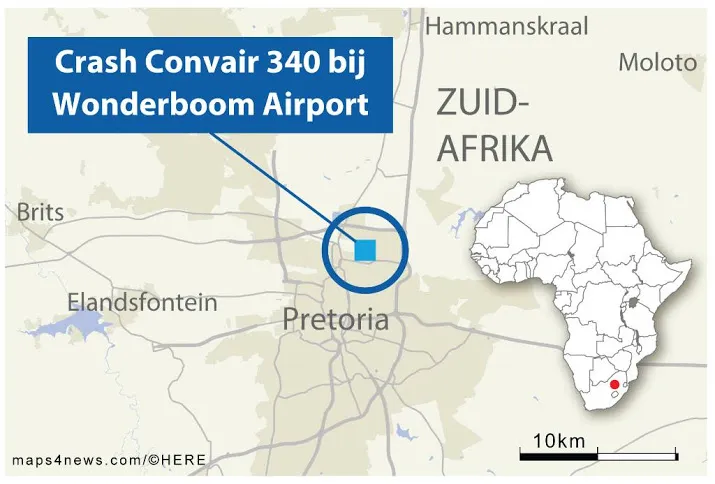 gecrasht toestel aviodrome niet te herstellen