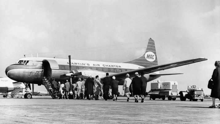 gecrashte convair 340 iconisch toestel