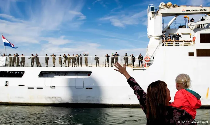 geen coronabesmettingen meer op marineschip in caribisch gebied