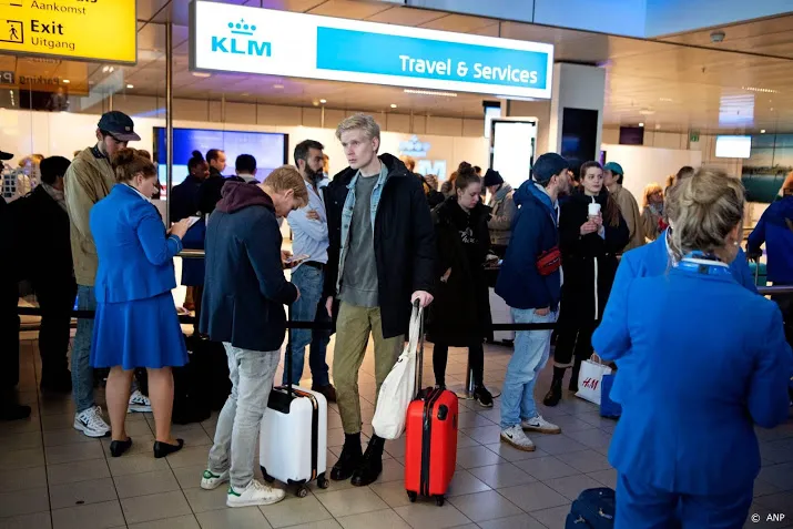 geen lange rij meer bij servicepunt klm op schiphol