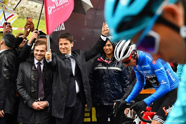 geen tijdverschillen op finishparcours giro