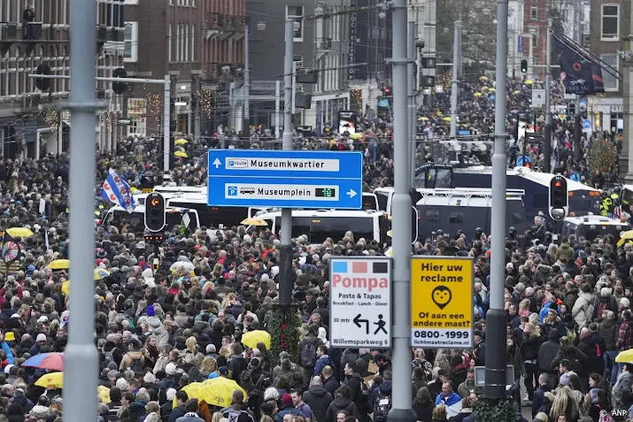 gemeente amsterdam telde bijna 10 000 demonstranten
