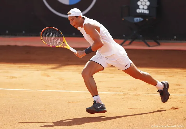 geslaagde rentree nadal op tennisbaan in rome