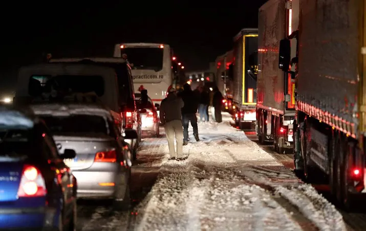 gestrande wintersporters weer op weg