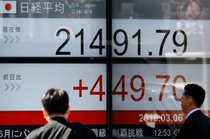goedkopere yen stuwt nikkei