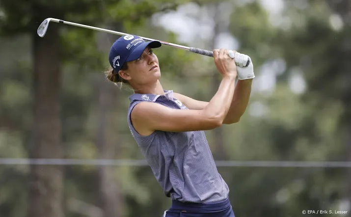 golfster van dam bij spelen in achterhoede na eerste ronde