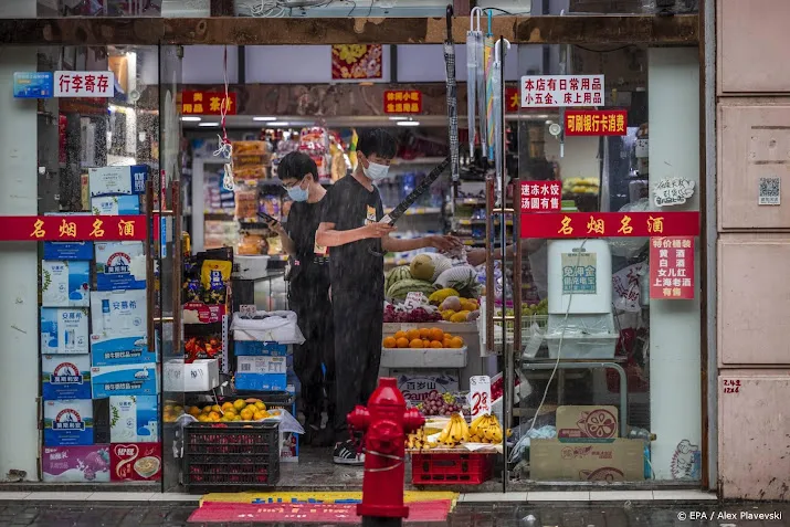 groei van chinese winkelverkopen en industrie flink afgezwakt