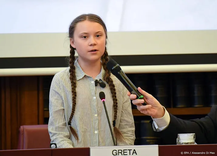 groenlinks klimaatactivist thunberg spreken