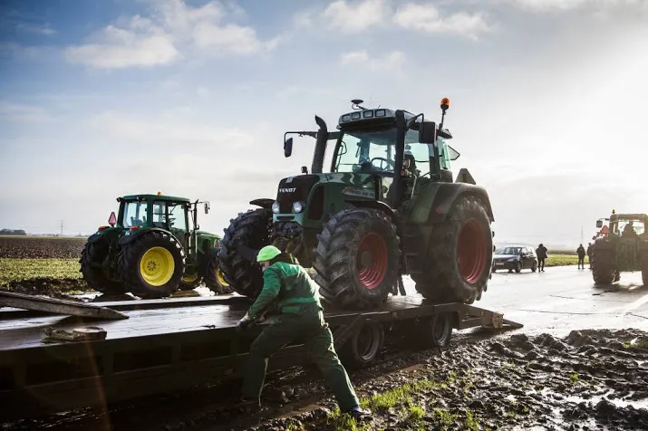 groningse boeren trekken op naar den haag