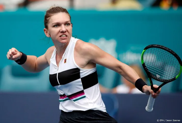 halep en kvitova azen in miami op eerste plek