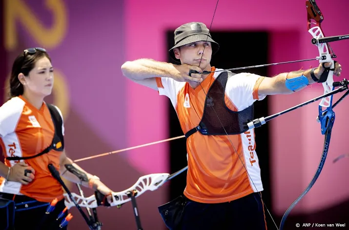 handboogschutters overtuigend naar kwartfinales spelen