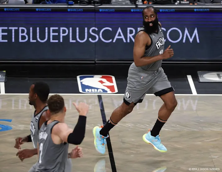 harden op dreef voor basketballers brooklyn nets