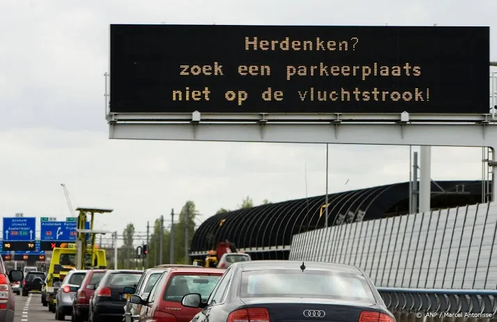 herdenk veilig op parkeerplaats