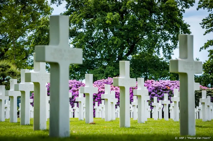 herdenking op amerikaans ereveld margraten rechtstreeks op tv