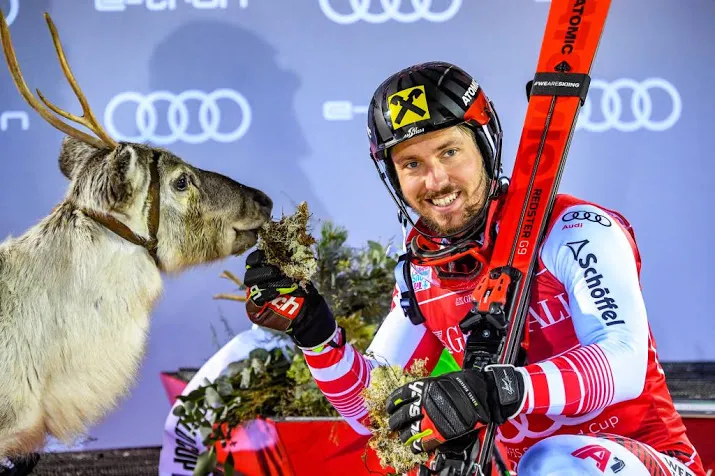 hirscher begint seizoen met zege op slalom