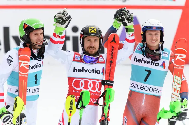 hirscher pakt dubbel in adelboden