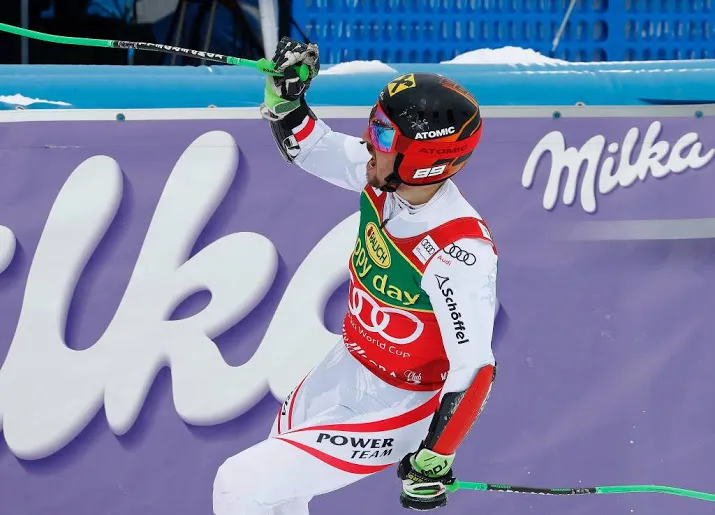 hirscher wint wereldbeker reuzenslalom