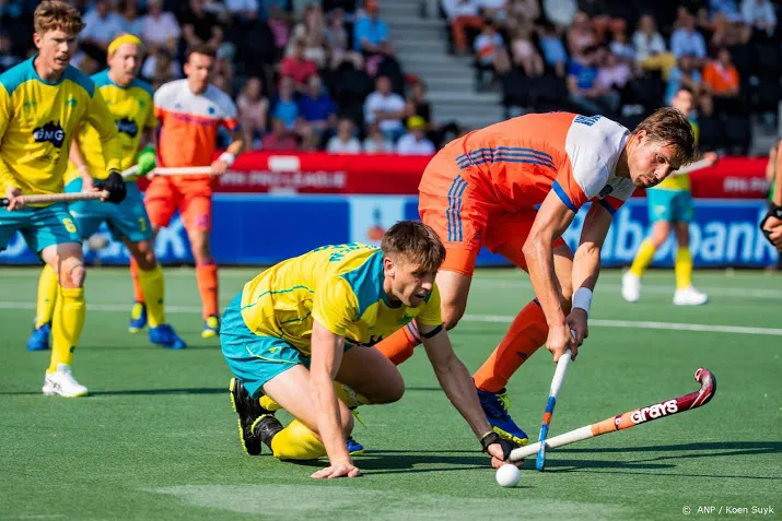 hockeyers hard onderuit tegen australie