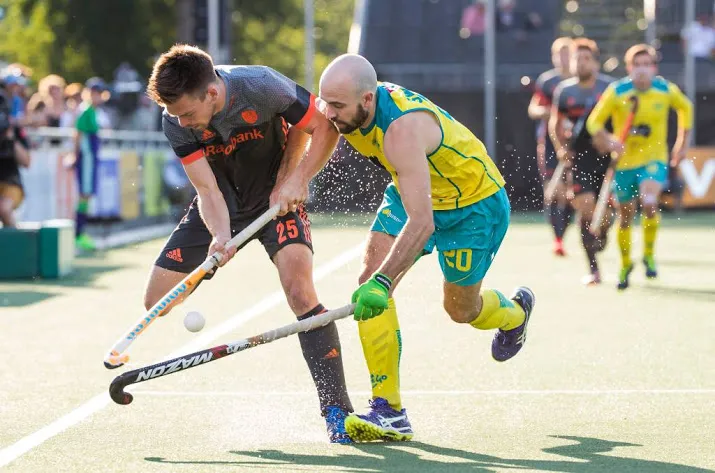 hockeyers onderuit tegen australie