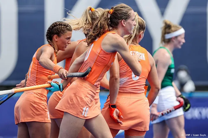 hockeysters nemen in tokio pas laat afstand van ierland