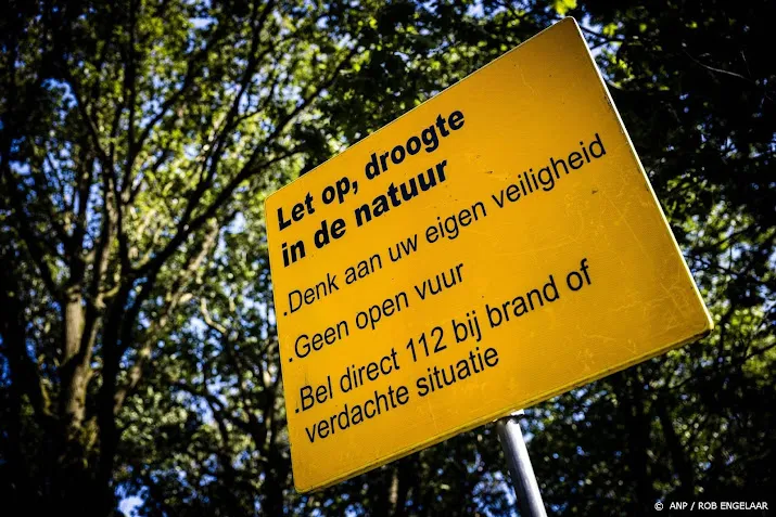 hoogste alarmfase risico natuurbrand nu ook in noord nederland