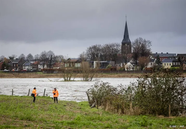 hoogste waterstand maas bij maastricht is voorbij