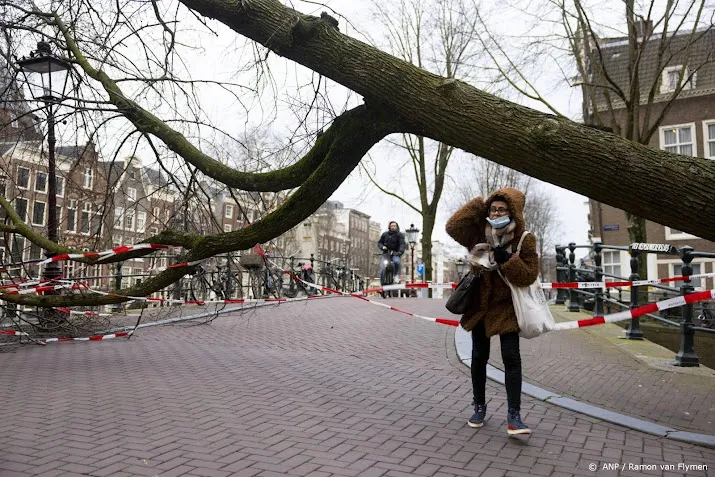 hoogtepunt van storm eunice voorbij