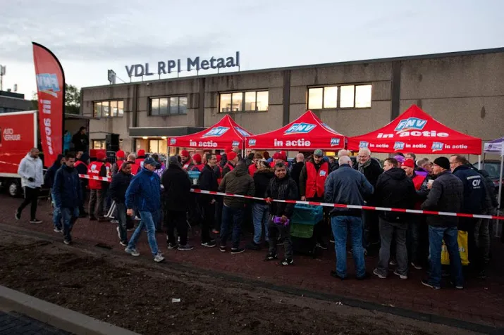 in het zuiden weer actie voor metaal cao