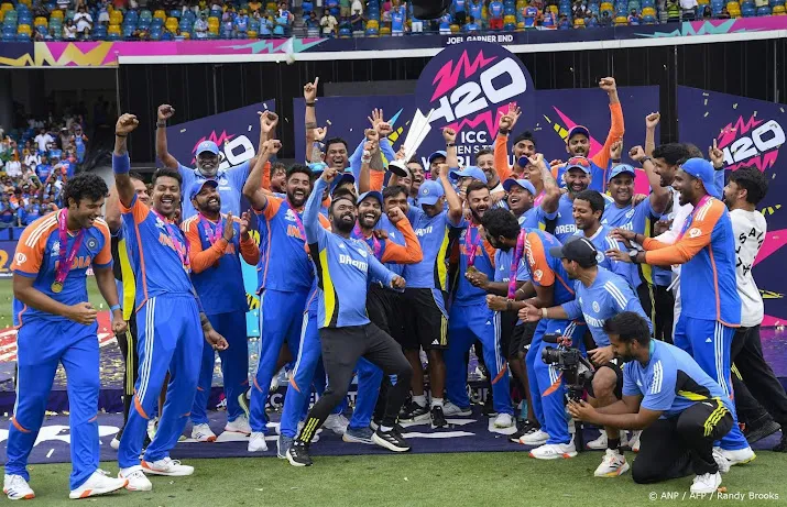 indiase cricketers wereldkampioen t20