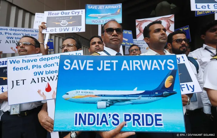 indiase jet airways failliet verklaard