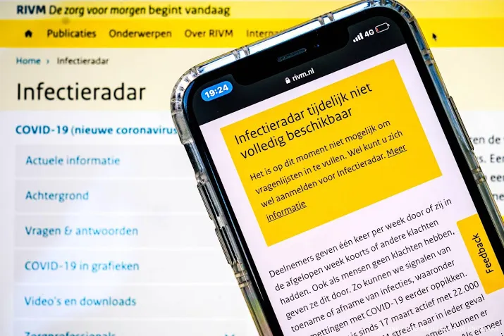 infectieradar de coronawebsite van het rivm gaat weer van start