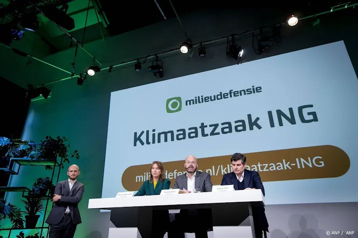 ing blijft geloven in eigen klimaataanpak