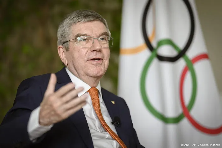 ioc voorzitter bach verwacht palestijnse delegatie op spelen