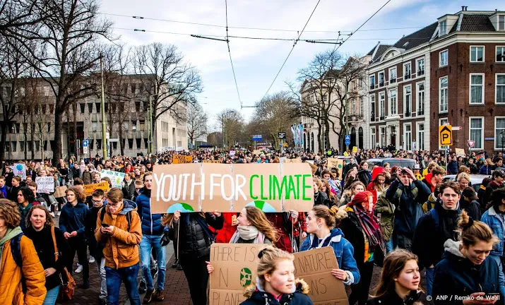 jongeren voorop bij klimaatmars amsterdam