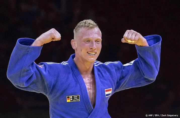 judoka de wit houdt zilver over aan eerste ek finale