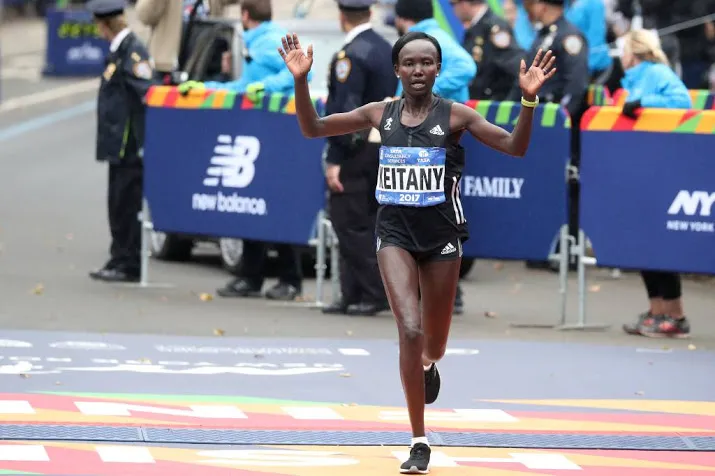 keitany jaagt in londen op marathonrecord