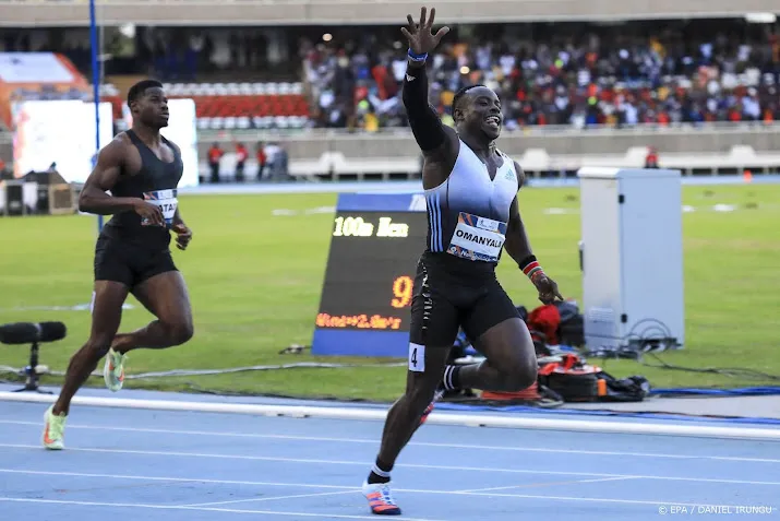 keniaan omanyala mist wk atletiek door vertraging aanvraag visum