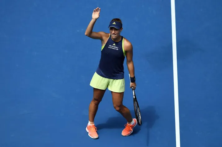 kerber mept keys van de baan in melbourne