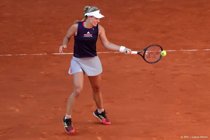 kerber zonder ritme naar roland garros