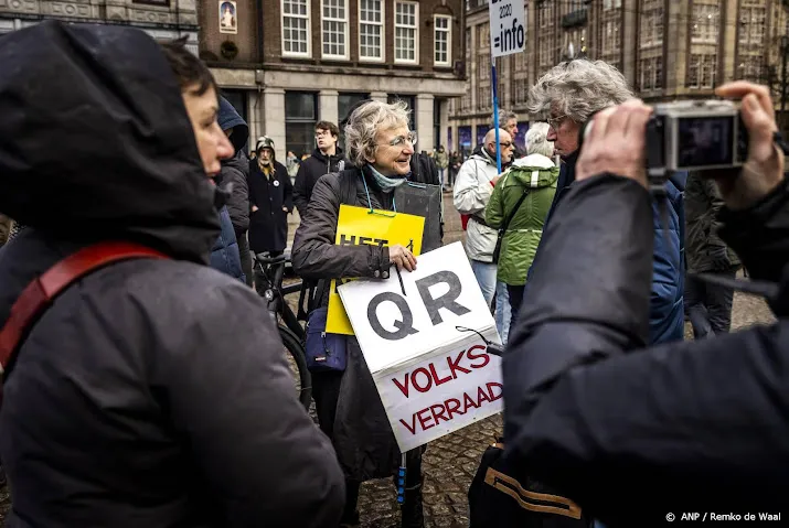 kleine acties in amsterdam van tegenstanders coronabeleid