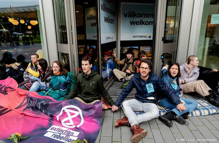 klimaatactivisten gaan vattenfall binnen