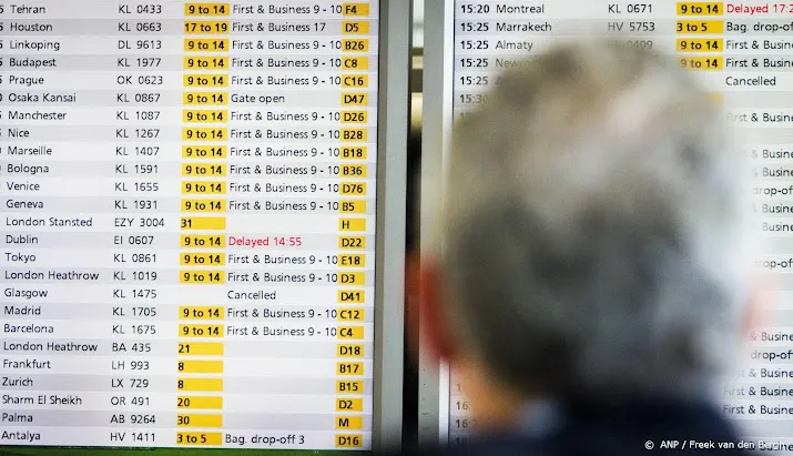 klm schrapt in pinksterweekend tot 50 vluchten per dag om drukte