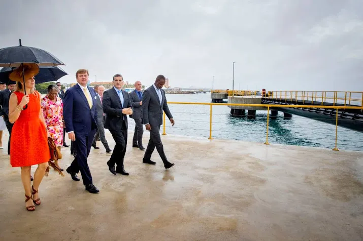 koning onthult naam nieuwe megapier curacao