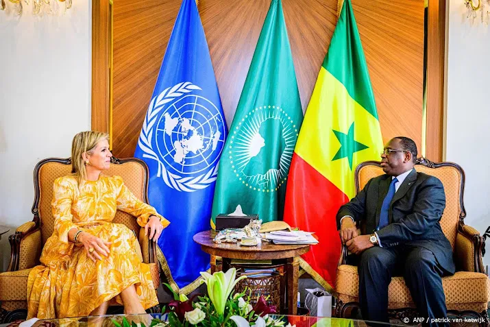 koningin maxima ontmoet senegalese president macky sall