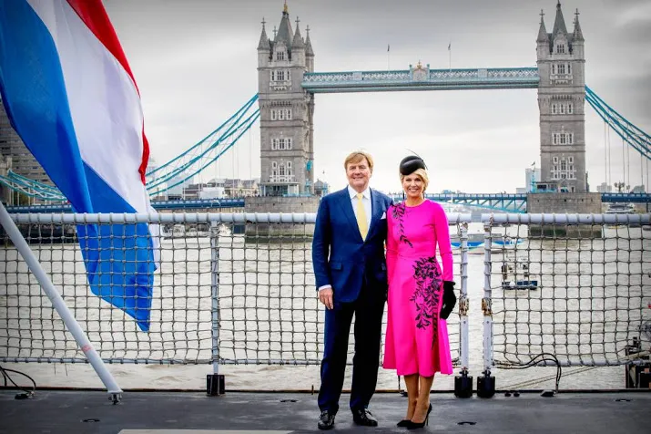 koningspaar luncht met britse premier may
