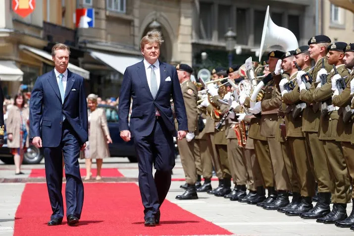 koningspaar sluit staatsbezoek luxemburg af