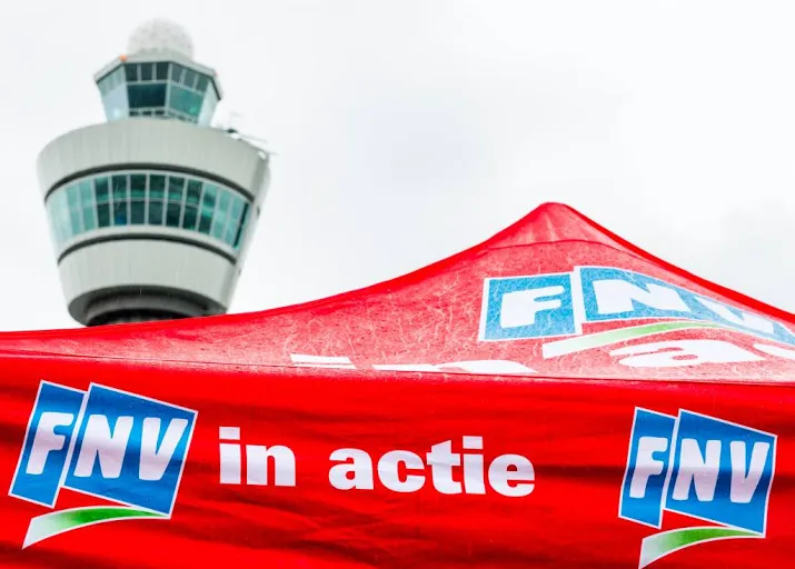 korte staking bij afhandelaar op schiphol