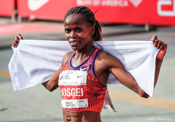 kosgei wil goud in olympische marathon tokio