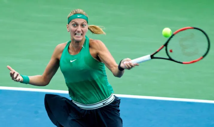 kvitova als eerste naar halve finales