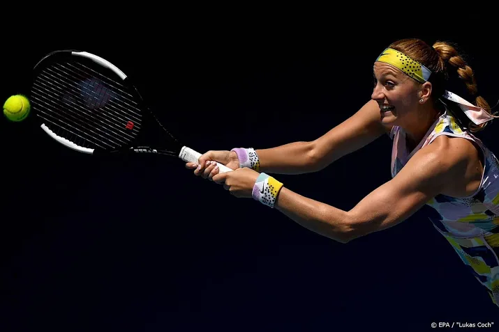 kvitova bereikt kwartfinales australian open